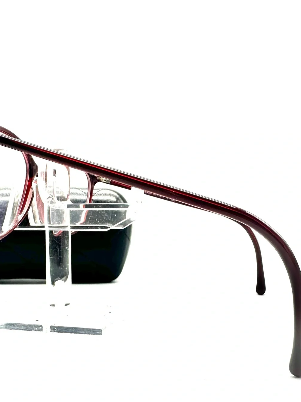 Chanel 3282 Burgundy Wine Oval Eyeglasses Frames CC Logo Italy 52-18-140 w Case
